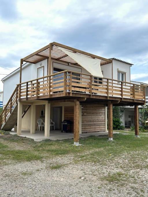 Maison Chalet 200 M De La Plage Climatisation Et Wifi Gruissan Exterior foto